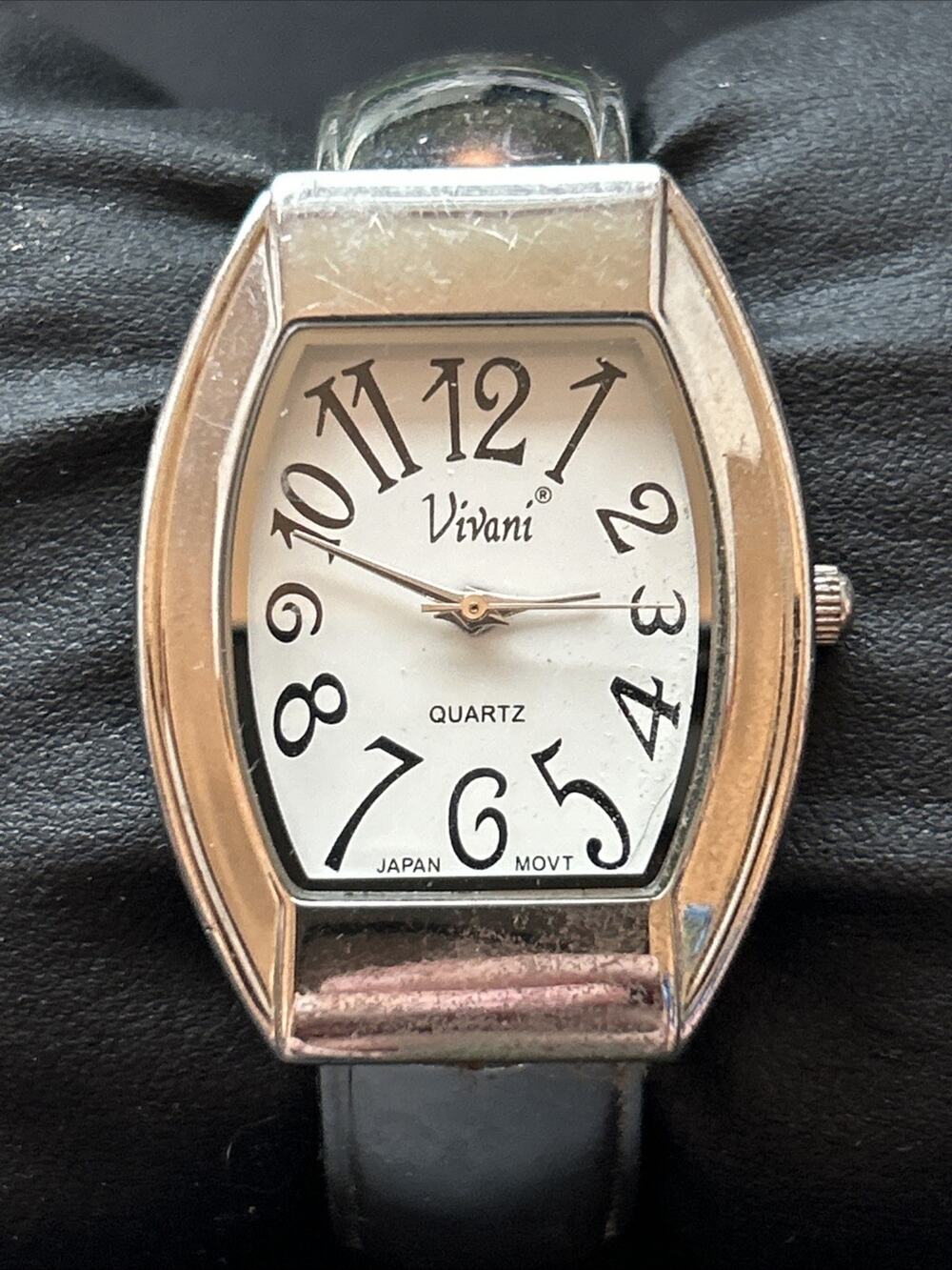 Vivani Silver Tone Women’s Cuff Watch